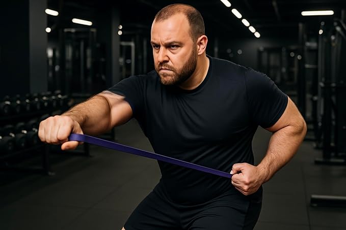 Gym Salvation Resistance Bands Set, 5 Exercise Bands, Black and Military Green Shades-GravixFit