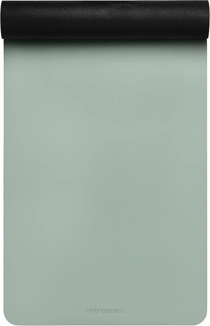 Retrospec Laguna 5mm Yoga Mat - Fitness Mat for Women, Men & Children, Slip-Resistant and Moisture Absorbing Exercise Mat for Home, Pilates, Yoga and Floor Workouts-GravixFit