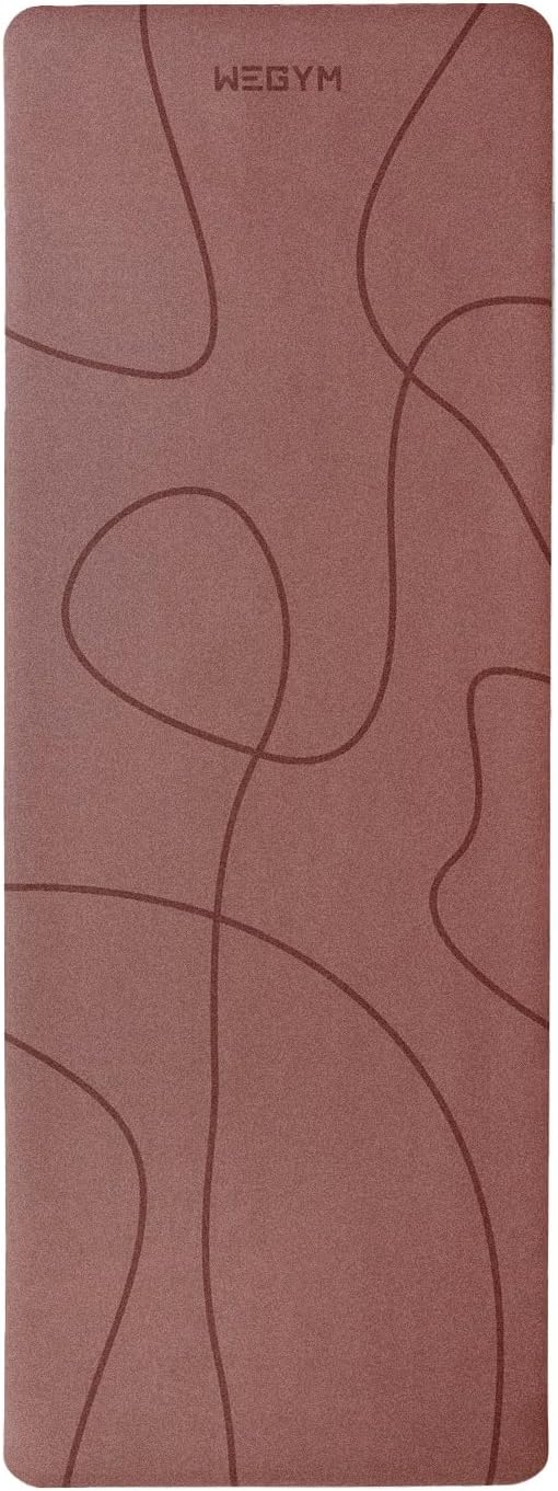 4mm Cushioned Exercise Mat for Yoga & Pilates - Anti Slip, Polyurethane with Suede Top & Carrying Strap-GravixFit