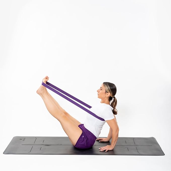 Yoga Strap - Adjustable D-Ring Buckle Yoga Belt for Pilates, Gym Workouts, and Physical Therapy | Improves Sitting Posture for Women & Men-GravixFit