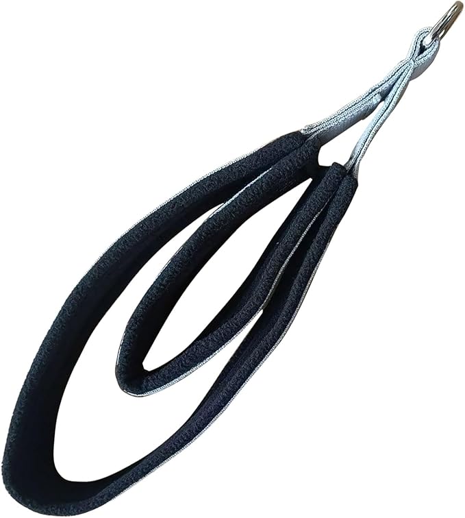 Pilates Double Loop Straps for Reformer, D Ring Straps Handle, Yoga Exercise Straps, 2 PCS-GravixFit