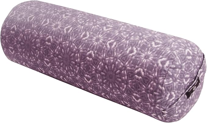 Hugger Mugger Round Yoga Bolster - Firm Round Shape, Higher Profile, Great Under Knees, Soft Support, Handmade in The USA-GravixFit