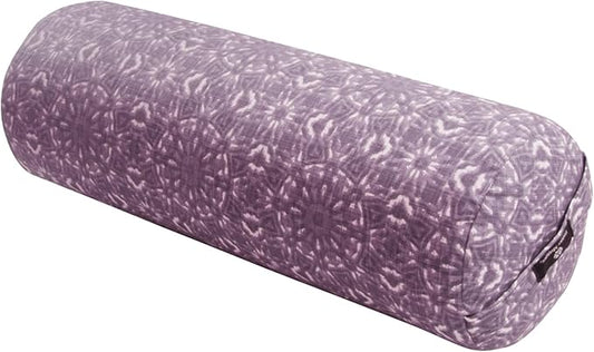 Hugger Mugger Round Yoga Bolster - Firm Round Shape, Higher Profile, Great Under Knees, Soft Support, Handmade in The USA-GravixFit