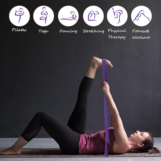 Outus 20 Pack Yoga Blocks and Straps Non-Slip EVA Foam Blocks with Metal D Ring Straps for Gym Exercise and Workout-GravixFit