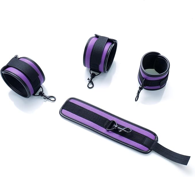 6pcs Black PU Adjustable Straps Sports Training Fitness Gear Home Yoga Set-GravixFit