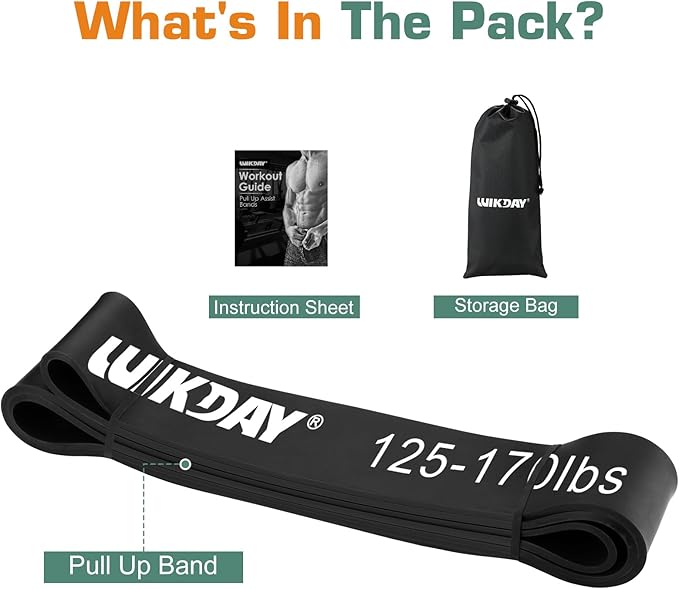 Resistance Bands for Working Out, Exercise Bands, Workout Bands, Pull Up Assistance Bands for Body Stretching Training Physical Therapy Muscle Training for Men & Women-GravixFit