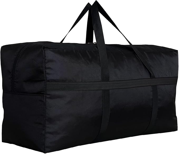 Extra Large Storage Duffle Bag with Zippers and Handles, Big Foldable Duffle Bag for Travel-GravixFit