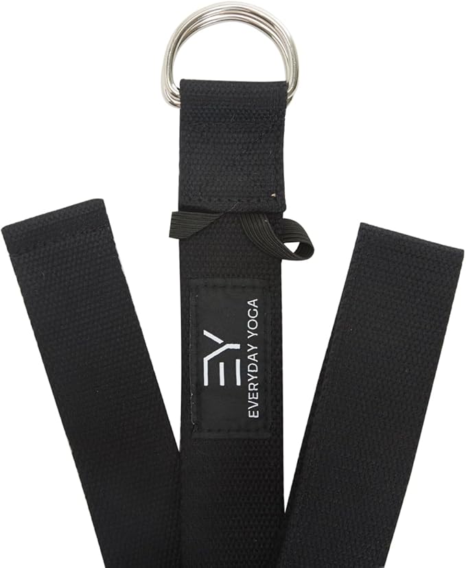 Everyday Yoga Super Strong Strap with Metal D-ring Buckle - Improve Flexibility, Stretching, and Physical Therapy Fitness.-GravixFit