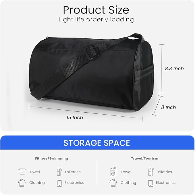 C&F BOGMOST Small Gym Bag for Women & Men,Small Lightweight Duffel Bag Carry On Bags Mini Duffel Travel Bag Waterproof Sports Bags for Workout/Sport/Travel,Royal blue-GravixFit