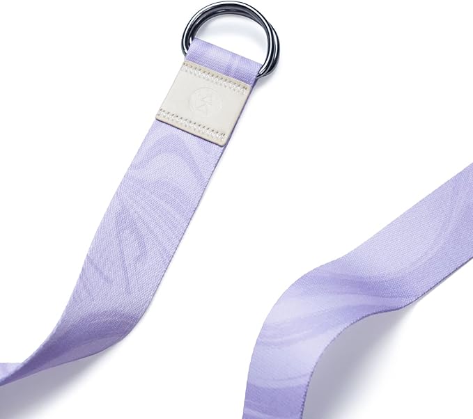 yogadesignlab YOGA DESIGN LAB | The Yoga Strap | Luxurious, Extra Long, Super Soft, Eco Printed | Studio Quality, Adjustable | Safely Stretch Further and Hold Longer | 8 ft Long-GravixFit