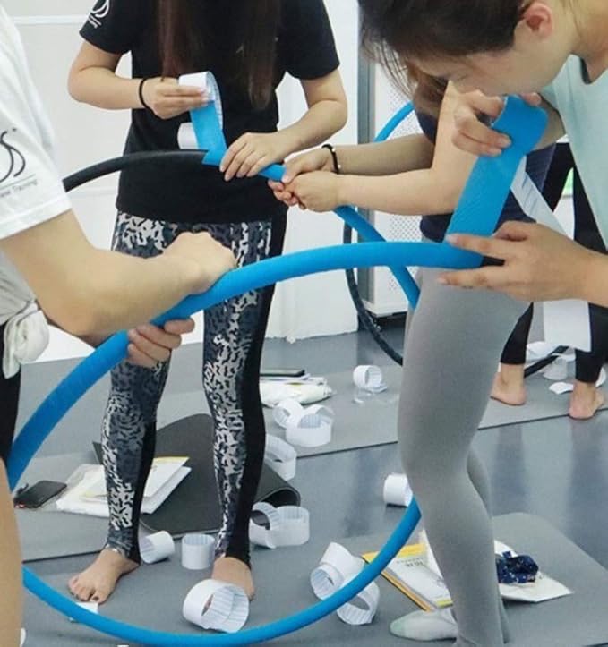 PRIOR FITNESS Premium Lyra Hoop Tape, Aerial Lyra Hoop Anti Skid Tape, 16.4ft/5m Aerial Hoop Lyra Tape Non-Slip Grip Tapes Yoga Rig Tape for Exercises Gymnastics Acrobatics Kinesiology-GravixFit