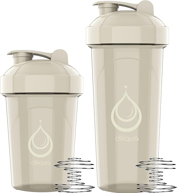 10 PACK- Shaker Bottles with Wire Whisks for Protein Mixes | Leakproof Blender Shaker Bottle Pack | BPA-Free & Dishwasher Safe | Large 28oz & Small 20oz shaker bottle | Shaker Cups for shakes-GravixFit