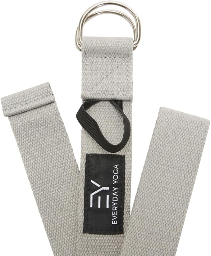 Everyday Yoga Super Strong Strap with Metal D-ring Buckle - Improve Flexibility, Stretching, and Physical Therapy Fitness.-GravixFit