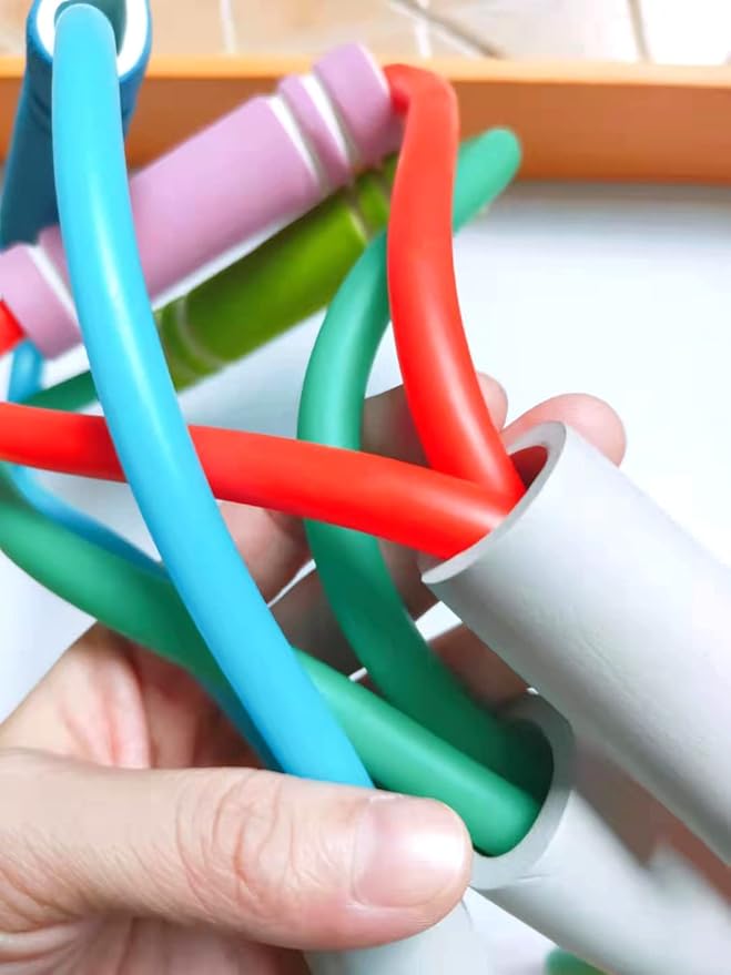 Fitness 8 Yoga Pulling Rope Resistance Band & Arm Resistance Bands Workout Chest Arm and Shoulder Stretch Bands Exercise Equipment-GravixFit