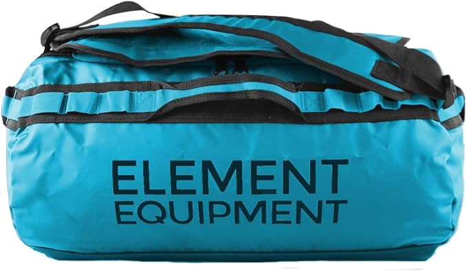 Element Equipment Trailhead Duffel Bag Shoulder Straps Waterproof Teal Medium-GravixFit