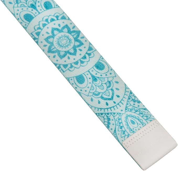 yogadesignlab YOGA DESIGN LAB | The Yoga Strap | Luxurious, Extra Long, Super Soft, Eco Printed | Studio Quality, Adjustable | Safely Stretch Further and Hold Longer | 8 ft Long-GravixFit