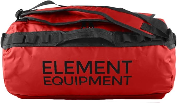 Element Equipment Trailhead Duffel Bag Shoulder Straps Waterproof Red Large-GravixFit