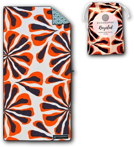 ECCOSOPHY Microfiber Beach Towel - Sand Free Towels are Quick Dry, Light Weight, Super Absorbent - Perfect Pool, Travel, Cruise, Camping Essentials - Oversized Extra Large for Adults 71x35 in-GravixFit