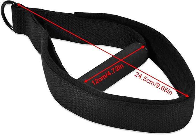 Pilates Double Loop Straps for Reformer, D Ring Straps Handle, Yoga Exercise Straps, 2 PCS-GravixFit