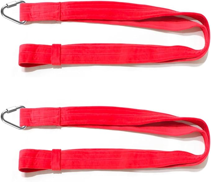 8.2ft 2.5m Aerial Straps Ropes Yoga Aerial Acrobatics Body Aerial Loop Trapeze Circus Apparatuses Equipment Three-Layer Straps 1 pairs-GravixFit