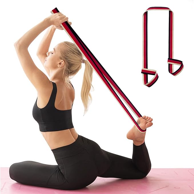 ZOOEASS Yoga Mat Strap, Adjustable Durable Yoga Mat Carrier & Stretching Strap, Multiple Color Choices-GravixFit