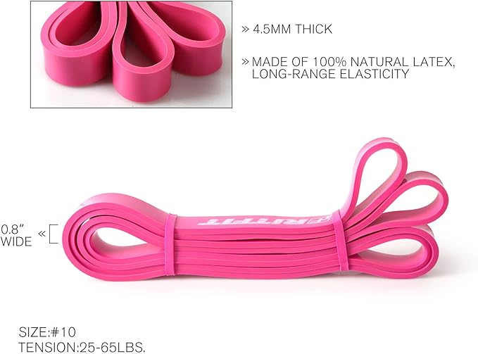 RitFit Pull Up Assist Band - Premium Resistance Band for Pull Up Assistance, Resistance Training, Body Stretching, Powerlifting, Mobility Training-GravixFit