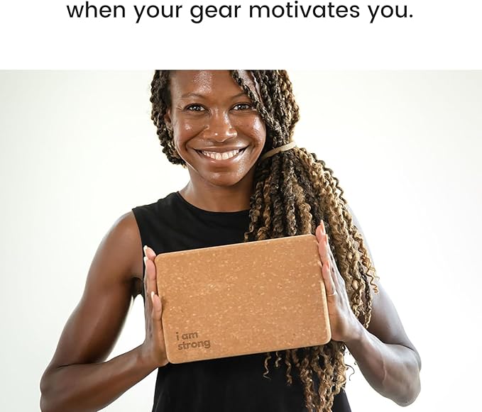 Premium Cork Yoga Blocks - Extra Large Yoga Block 2-Pack or Extra Tall 1-Pack for Inflexible Yogis | Natural, High-Density Cork for Superior Support & Stability | Optional Yoga Strap & Gift Box-GravixFit