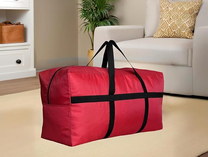 Extra Large Storage Duffle Bag with Zippers and Handles, Big Foldable Duffle Bag for Travel-GravixFit