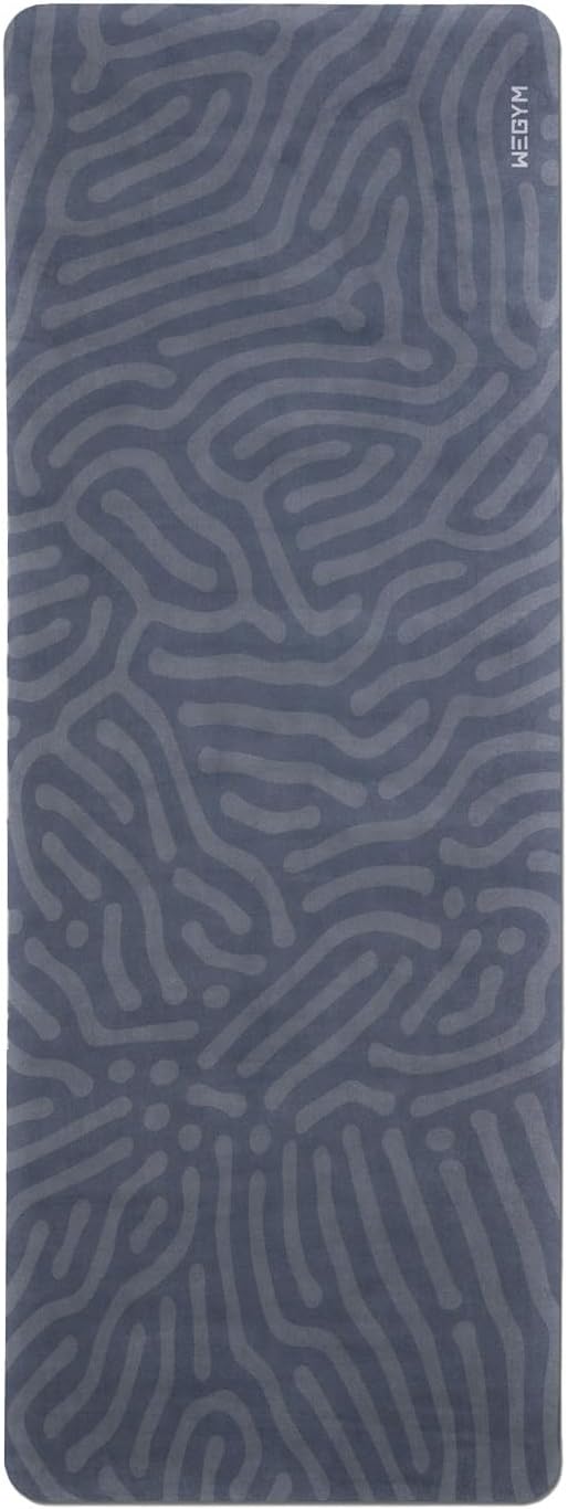 4mm Cushioned Exercise Mat for Yoga & Pilates - Anti Slip, Polyurethane with Suede Top & Carrying Strap-GravixFit