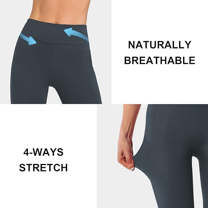 DIBAOLONG Womens High Waist Yoga Pants Cutout Ripped Tummy Control Workout Running Yoga Skinny Leggings-GravixFit