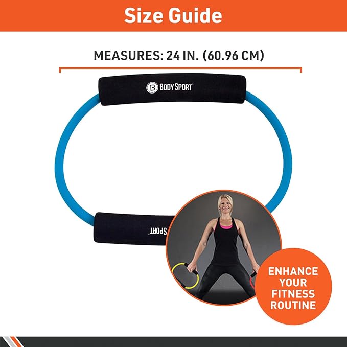 Body Sport Loop Tubing , Resistance Band with Foam Pad Handles for Strength Training and Rehabilitation-GravixFit