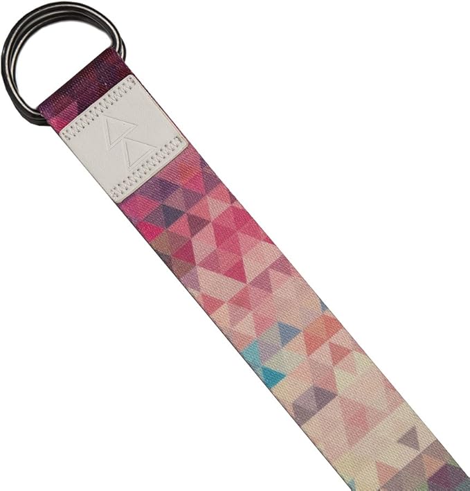 yogadesignlab YOGA DESIGN LAB | The Yoga Strap | Luxurious, Extra Long, Super Soft, Eco Printed | Studio Quality, Adjustable | Safely Stretch Further and Hold Longer | 8 ft Long-GravixFit