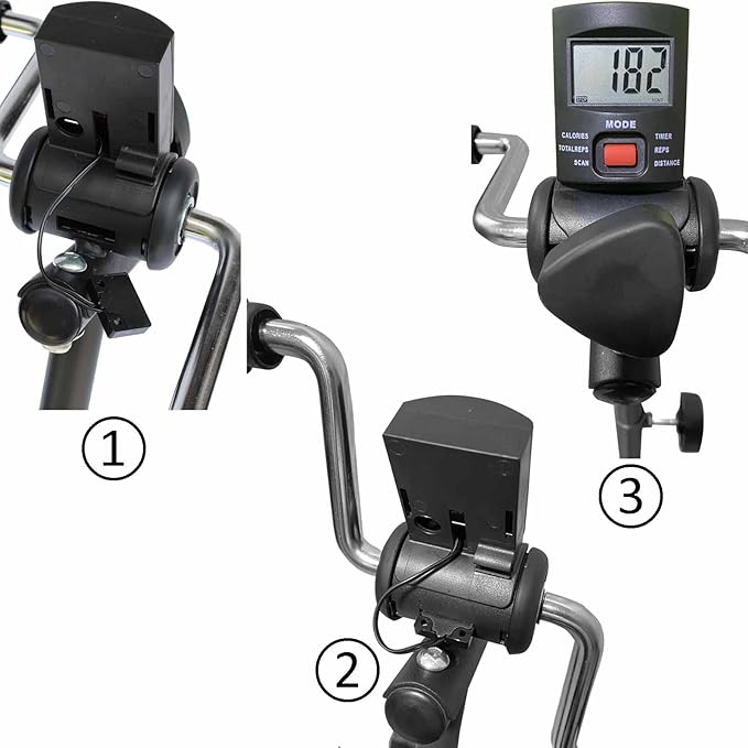 Pedal Exerciser Bike Hand Arm Leg and Knee Peddler Adjustable Fitness Equipment for Seniors, Elderly Home Pedal Exercise Bike for Total Body, with Gift Box & Monitor-GravixFit