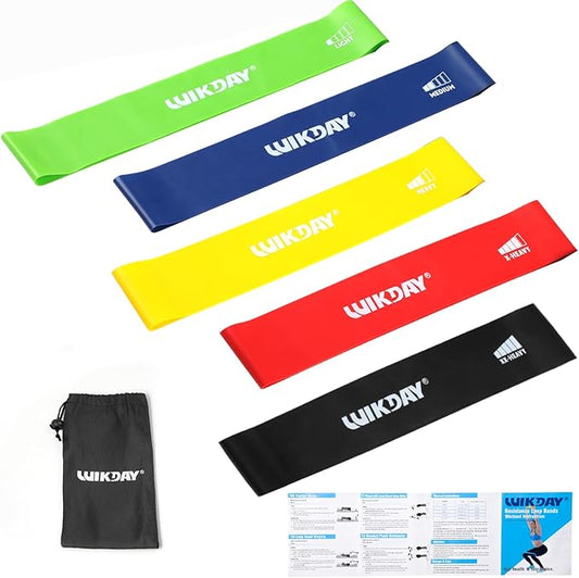 Resistance Bands for Working Out Exercise Loop Bands Workout Bands Set for Men Women Body Stretching, Crossfit Training, Home Workout, Physical Therapy, Booty Legs, Set of 5-GravixFit