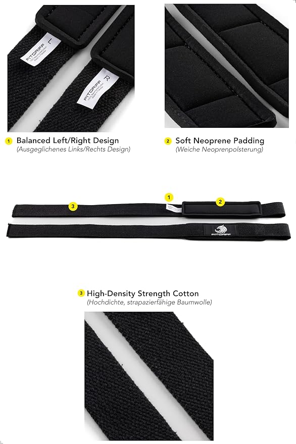 Fitgriff® Lifting Straps & Wrist Wraps (Bundle) Superior Support for Weightlifting & Gym Workouts - for Men and Women-GravixFit