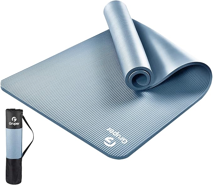 Thick Yoga Mat Non Slip, Large Size 72" L x 32" W x 0.6" TH, Premium Exercise & Fitness Mat with Carrying Strap and Bag, Workout Mats for Home-GravixFit