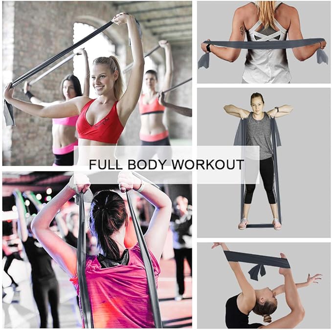 Resistance Bands,Professional Long Non-Latex Elastic Stretch Bands,Exercise Bands for Physical Therapy, Yoga, Pilates, Rehab, at-Home or The Gym Workouts, Strength Training-GravixFit