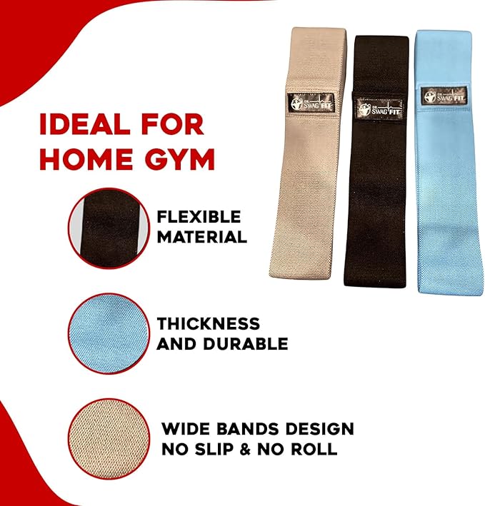 Resistance Bands Set, Versatile Latex Exercise Bands for Home and Gym Workouts, Ideal Workout Equipment for Men and Women, Resistance Bands for Legs, Physical Therapy, (3-Pack)-GravixFit