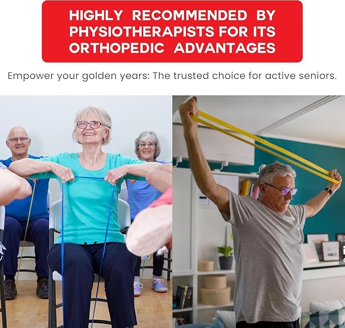 Exercise Resistance Bands for Working Out Set of 5 for Women and Men, Stretch Bands for Exercise, Physical Therapy, Arms Legs Workout, Stretching, Home Fitness-GravixFit