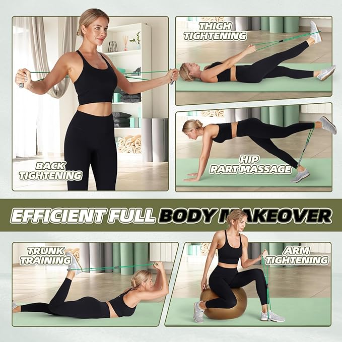 Resistance Band Figure 8 Exercise Cord, Fitness Resistance Bands with Handles, Exercise Tube Band for Arm and Shoulder Stretch-GravixFit