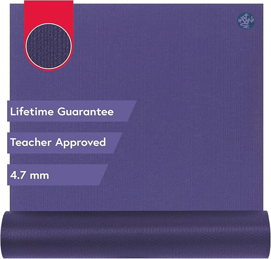 Manduka PROlite Yoga Mat 71" - 4.7mm | Lifetime Durability | Hygienic Construction | Teacher Approved | 71 x 24 inches-GravixFit