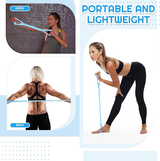 6 Pcs Fitness Resistance Exercise Bands 6 Tube Pedal Puller Resistance Band Set for Women Weight Loss Thigh Training Workout Equipment Elastic Arms Abdomen Shoulder Waist Leg Beginners Yoga-GravixFit