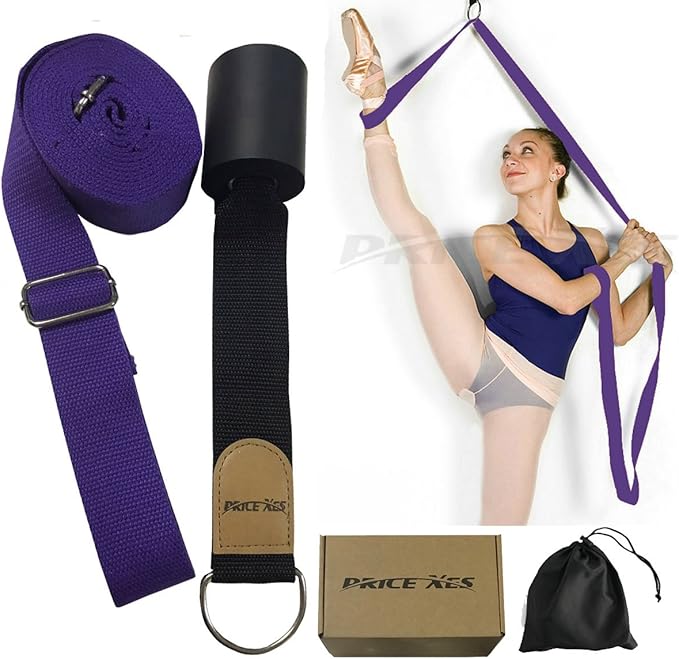 Door Flexibility & Stretching Leg Strap - Great for Ballet Cheer Dance Gymnastics or ANY Sport Leg Stretcher Door Flexibility Trainer Premium stretching equipment-GravixFit