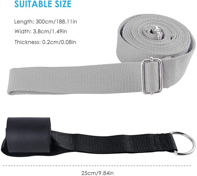 Leg Stretcher, Door Flexibility & Stretching Leg Strap - Great for Ballet Cheer Dance Gymnastics or Any Sport Leg Stretcher Door Flexibility Trainer Premium Stretching Equipment-GravixFit