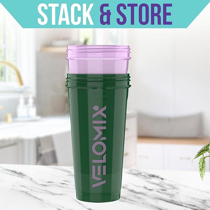 '-2 Pack- 28 oz Protein Shaker Bottles for Protein Mixes - 2x Wire Whisk | Leak Proof Shaker Cups for Protein Shakes | Protein Shaker Bottle Pack (Flower Set)-GravixFit