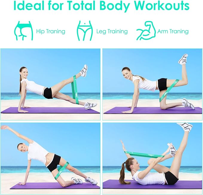 Resistance Bands Set, Workout Bands with Handles, Door Anchor, Ankle Straps and Carry Bag, Exercise Bands for Shape Body and Home Workouts-GravixFit