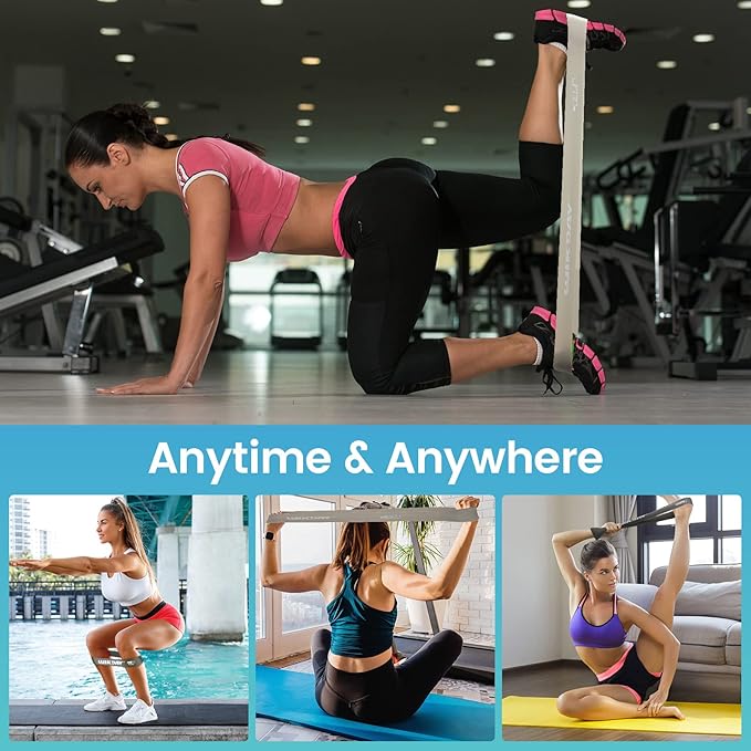 Resistance Bands for Working Out Exercise Loop Bands Workout Bands Set for Men Women Body Stretching, Crossfit Training, Home Workout, Physical Therapy, Booty Legs, Set of 5-GravixFit