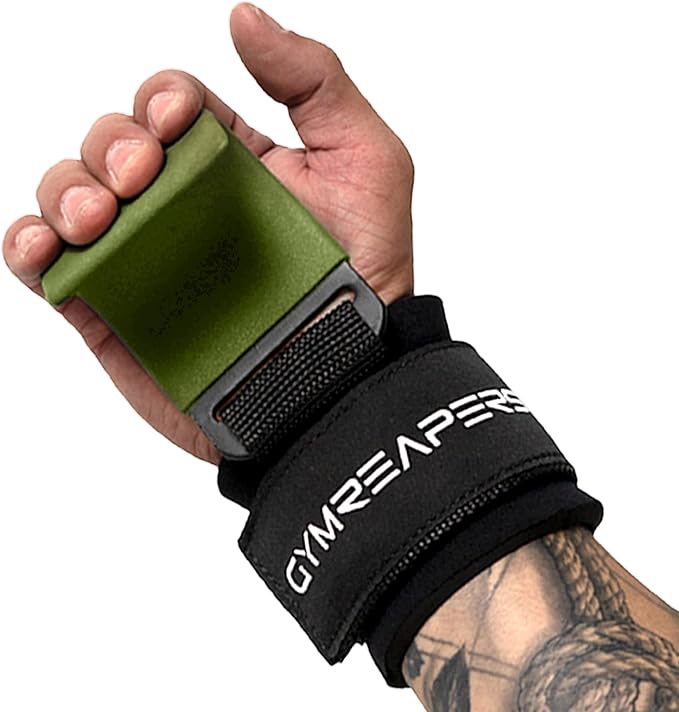 Gymreapers Weight Lifting Hooks (Pair), Heavy Duty Power Wrist Straps Hand Grip Support For Deadlifts, Pull Ups, Shrugs - Gym Gloves For Men and Women-GravixFit