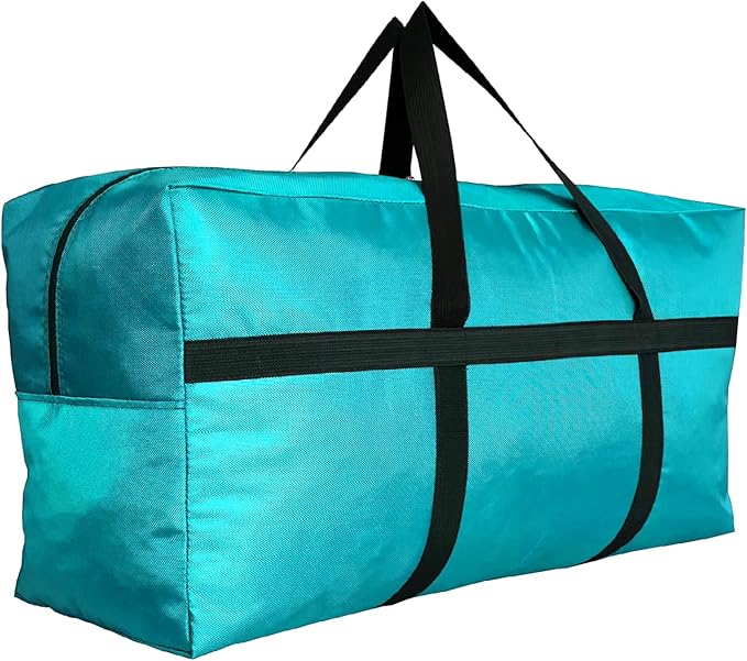 Extra Large Storage Duffle Bag with Zippers and Handles, Big Foldable Duffle Bag for Travel-GravixFit