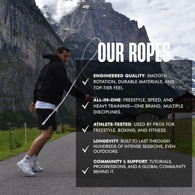 Speed Jump Rope by Dayan Kolev, 5mm PVC Skipping Rope, Great for Beginners and Advanced Athlets, Designed for Fitness, Cardio, Boxing & CrossFit, Adjustable length with Unbreakable Handles-GravixFit